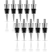 10 Piece Classic Chrome Style Bottle Stopper Set