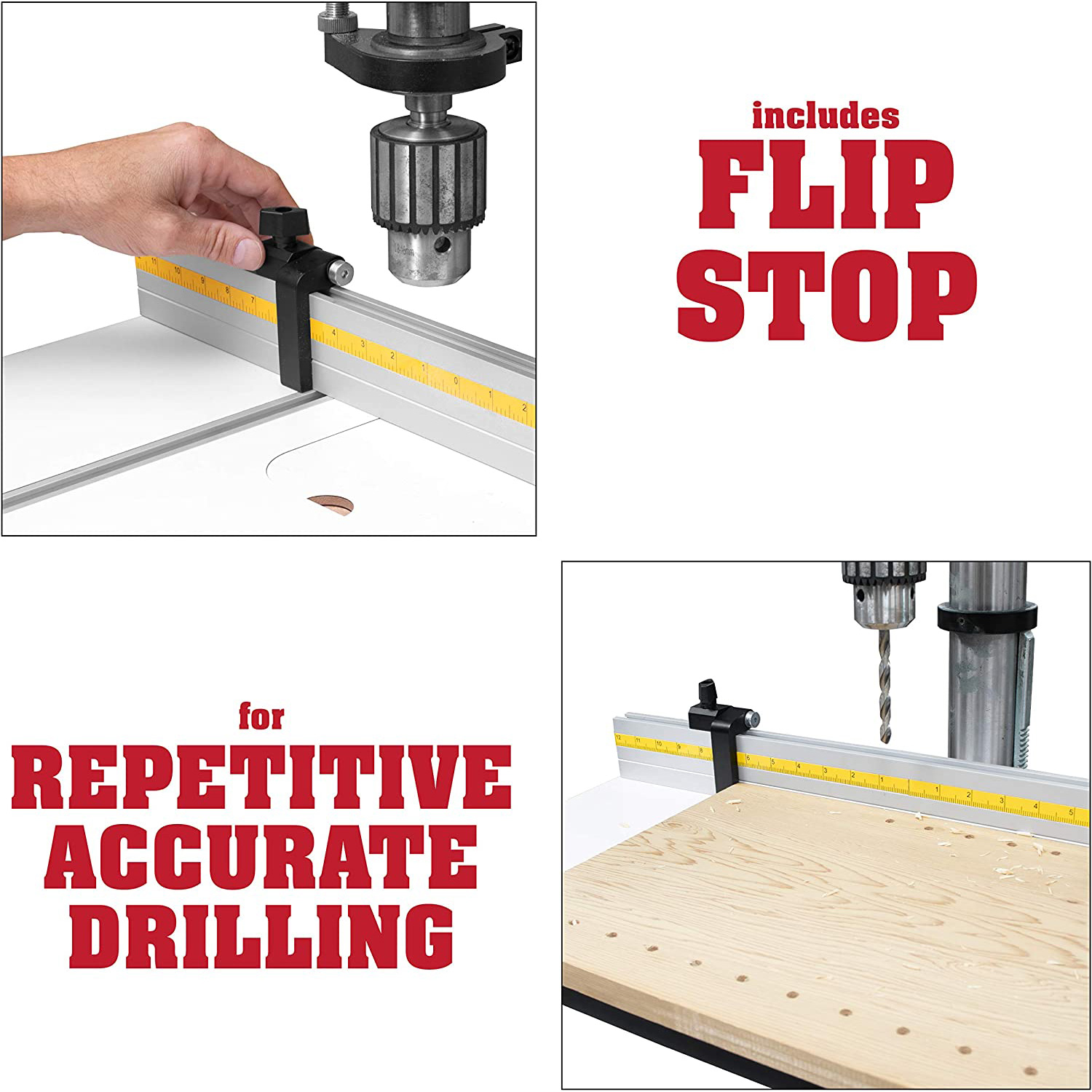 Aluminum Precision Drill Press Fence