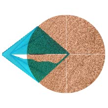 Large Transparent Center Finder for Round Objects
