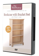 Bookcase with Bracket Feet