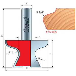 Finger Pull Door Lip Router Bit