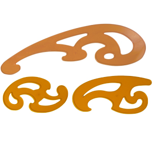 French Curve Drawing Templates