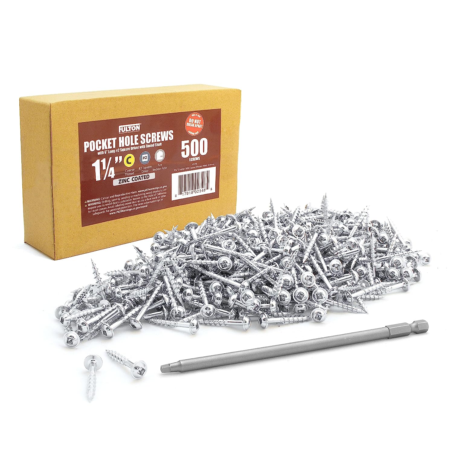 800 Piece Assorted Pocket Hole Screw Kit