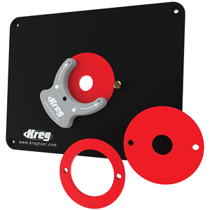 Kreg Precision Router Table Plate with Level-Loc Rings