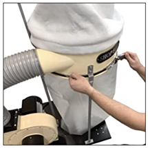 Clear Plastic Dust Collector Replacement Bag 5 Pack