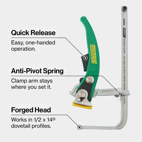 MATCHFIT Dovetail Ratchet Clamp AP