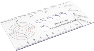 Pocket Size Universal Wood Turners Measuring Gauge