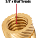 Bottle Stopper Threaded Inserts