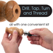 Deluxe Bottle Stopper Turning Kit