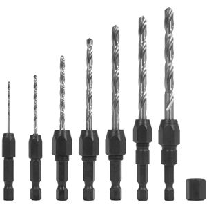 7 Piece Quick-Change Drill Bit Set